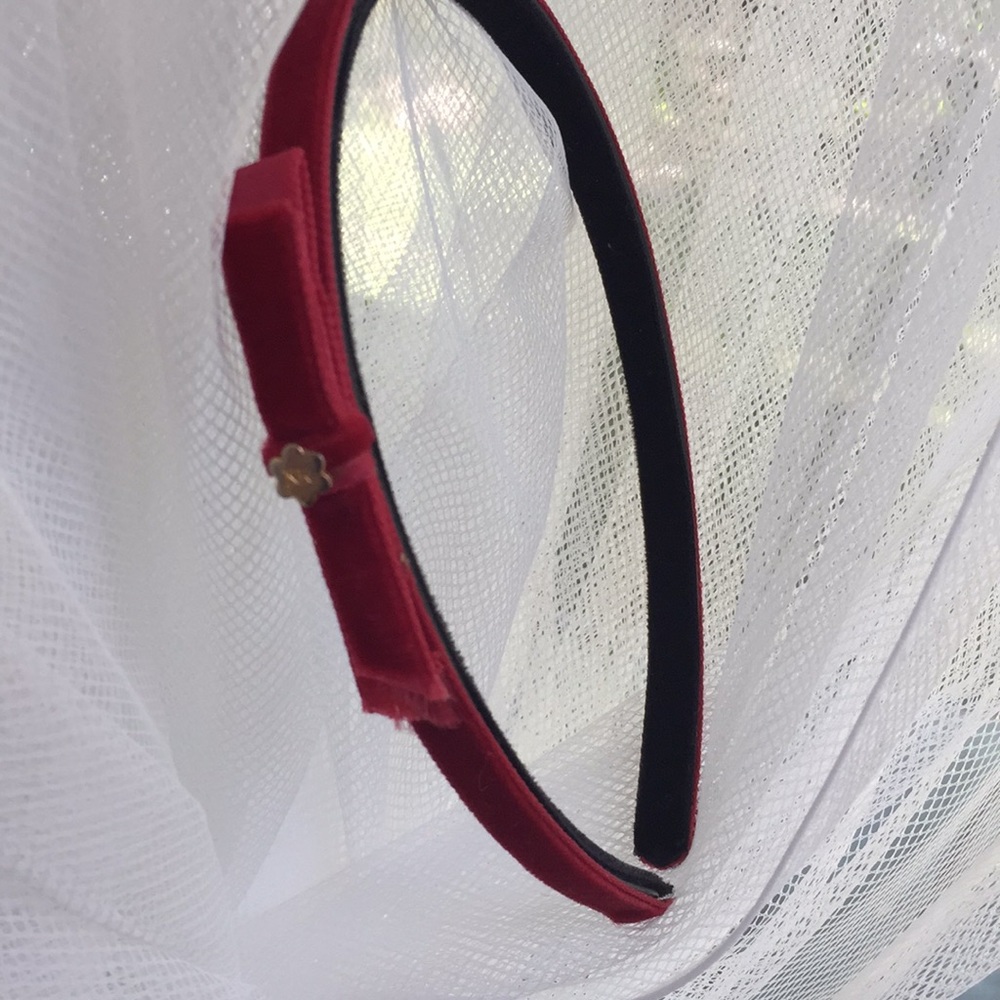 Authentic Nina Ricci beautiful red velvet headband